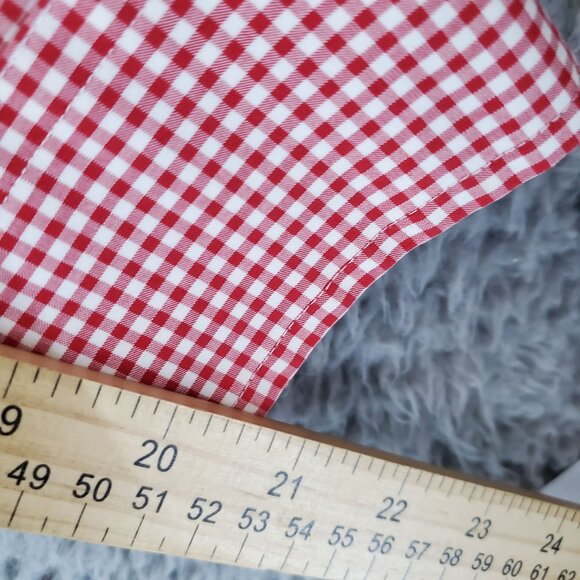 Lauren Ralph Lauren Shirt Mens 16.5 32/33 Red White Check Button-Up Non-Iron - Picture 5 of 7